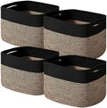 ICERZCZ Storage Baskets for Shelves Organizing, Woven Cotton Rope Baskets for by ICERZCZ