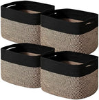 ICERZCZ Storage Baskets for Shelves Organizing, Woven Cotton Rope Baskets for by ICERZCZ
