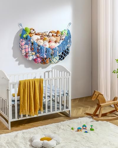 Boho Stuffed Animal Hammock, Falt Wall or Corner Hanging - Image 6