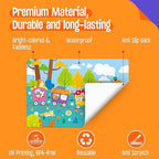 6 Pack Placemats for Kids, Non-Slip Washable Dining Mats, Reusable Cat-Themed - Image 2