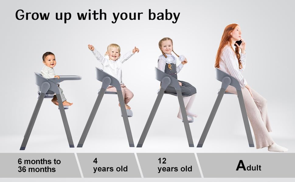Convertible High Chairs for Babies & Toddlers. 5-in-1 Adjustable High Chair - Image 5