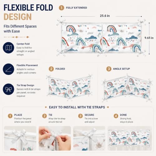6PCS Mesh Soft Wall Padding Panels - Image 3