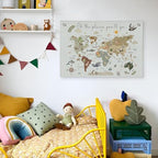 Wheatwin World Map Wall Art Banner - Image 5