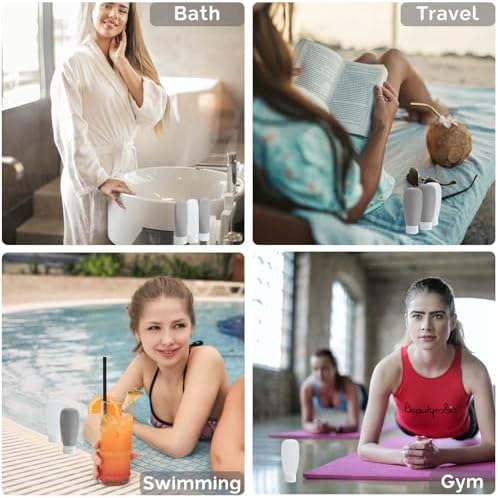 Travel Bottles for Toiletries 6 Pack, Leakproof 2 oz Tsa Approved Travel Size - Image 6