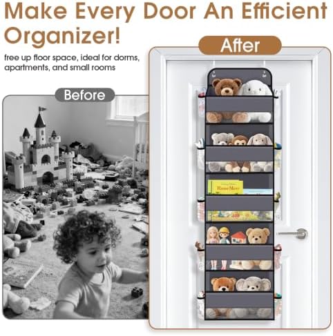 Over The Door Organizer Storage behind Door Hanging Organizer - Image 5