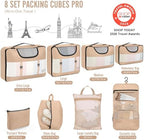 Veken 8 Set Packing Cubes for Travel Essentials, Suitcase Organizer Bags in 4 - Image 2