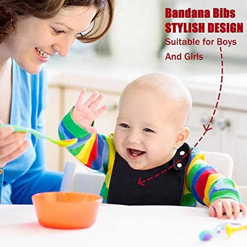 Baby Bibs Soft and Absorbent Cotton Bandana Bibs Set - Image 6