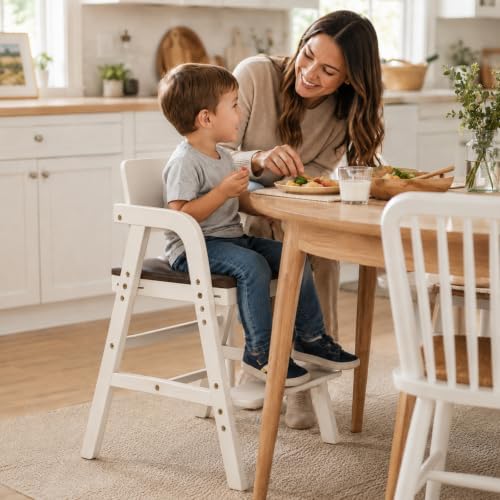 Wooden High Chair for Babies and Toddler Dining Chair - Image 2