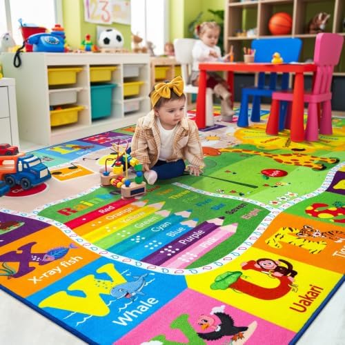 BENRON 6x9 Kids Rug for Playroom Classroom, Fun Play Mat - Image 5