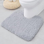 ILANGO Toilet Rugs U Shaped 22" × 24", Soft Absorbent Microfiber Bath Rugs by ILANGO