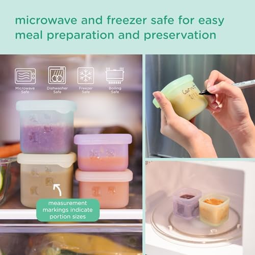 Olababy Silicone Baby Food Storage Containers 4pk - Image 5