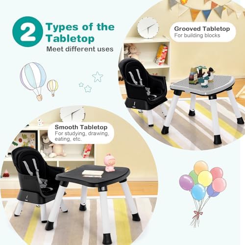 BABY JOY Baby High Chair, 8 in 1 Convertible Highchair - Image 5