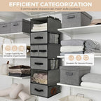 GRANNY SAYS Hanging Closet Organizer, 5 Drawers, 6 Shelves, 6 Pockets - Image 5