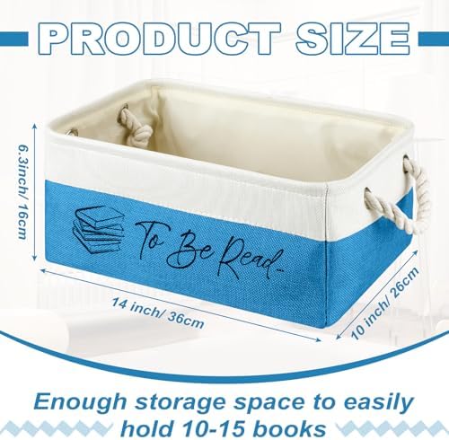 Marsui 1 Pcs TBR Basket Book Storage Bin Bookish Gifts - Image 2
