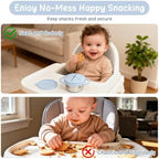 2 Pack Baby Stainless Steel Snack Containers - Image 4