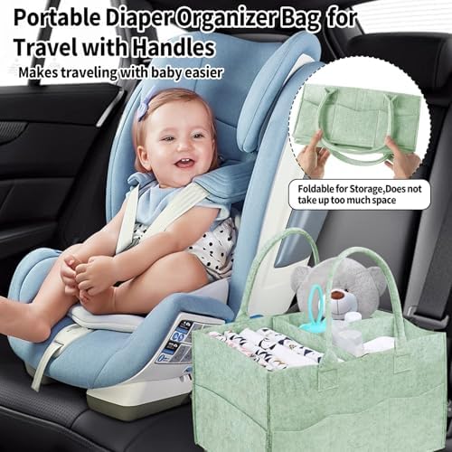 2 Pack Diaper Caddy Organizer, Portable Baby Caddy Organizer - Image 5