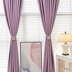 NICEEC 6 Pack Wooden Ball Magnetic Curtain Tiebacks Boho Home Decor Drape Tie - Image 5