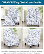 CRFATOP Wingback Chair Covers Wing Armchair Slipcovers - Image 3