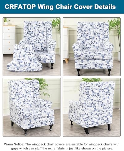 CRFATOP Wingback Chair Covers Wing Armchair Slipcovers - Image 3