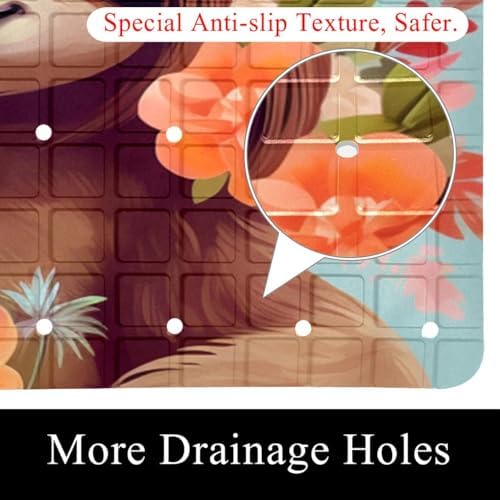 Non Slip Bathtub and Shower Mat 26.8x15.1 inch, Bath Mat - Image 2