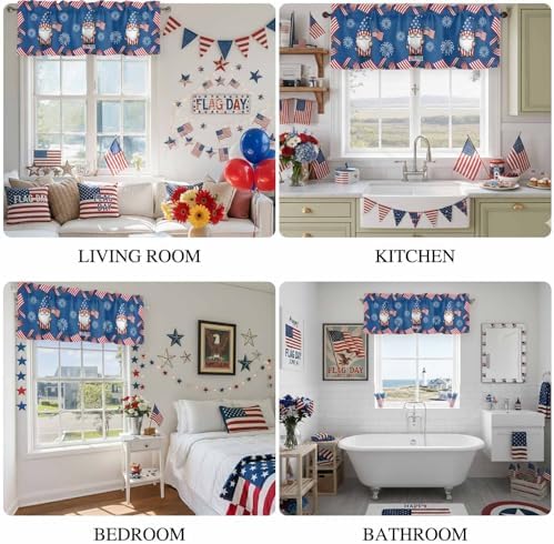4th of July Kitchen Curtains Valances - Image 6
