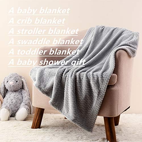 CREVENT 2Pcs 30''X40'' Cute Cozy Fluffy Warm Baby Blankets - Image 7