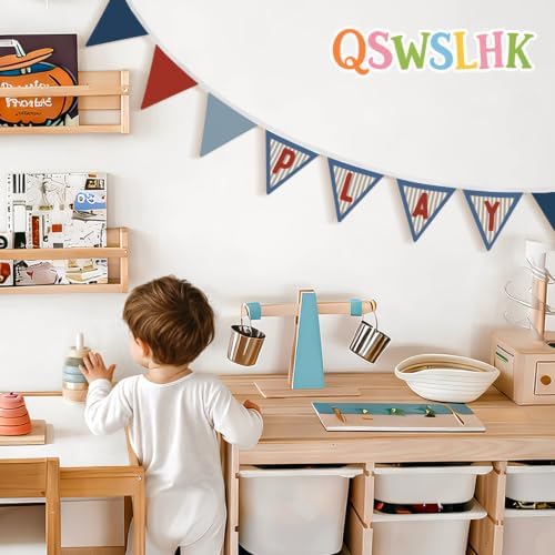Boys Room Playroom Decor Banner Play Sign Garland Flags - Image 5