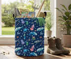 Collapsible Round Storage Basket, Soft-Sided Organizer - Image 2