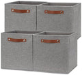 Temary 12x12 Storage Cube Bins 4 Pack Fabric Storage Cubes Storage Bins by TEMARY