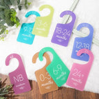 Whaline Acrylic Baby Closet Dividers Pastel Hanging Infant Clothes Hanger by Whaline