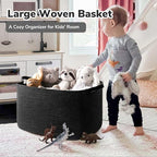 Goodpick 85L Large Woven Rope Blanket Basket - Image 2