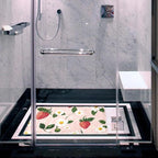 Bathtub Mat Non Slip 26.8x15.1In, Daisy Strawberry Bath Mat - Image 6