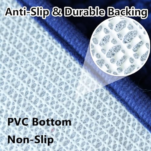 BOANKODU Bathroom Rugs 32x20, Extra Soft Absorbent Chenille Bath Rugs, PVC - Image 7