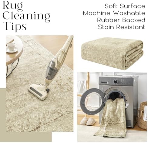 Vintage Washable Entryway Rug - Image 4