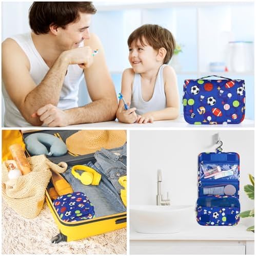 Kids Hanging Toiletry Bag for Boys, Travel Toiletry Bag for Little Young Boys - Image 6