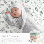 Organic Crib Sheets 2 Pack 52x28 Inches Soft Boho - Image 3