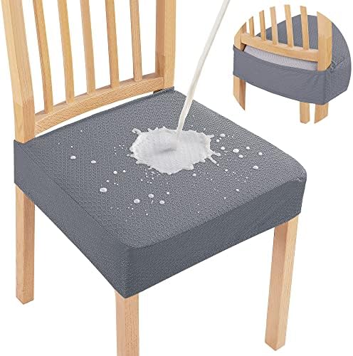 Smiry Waterproof Seat Covers for Dining Room Chairs by Smiry