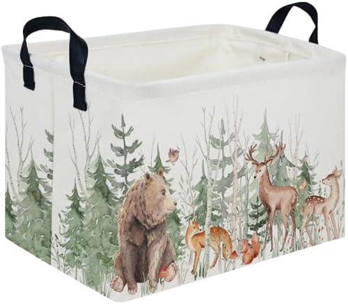 Rectangular Storage Basket, Kids Basket Animal Baskets Cute Storage Bins by FXOCSHE