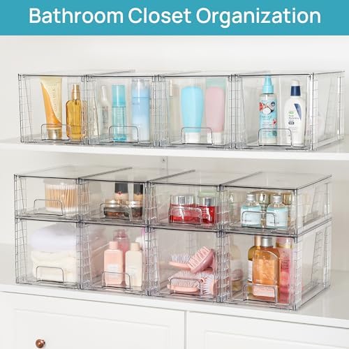 Vtopmart 4 Pack Large Stackable Storage Drawers - Image 5