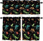 Dinosaur Valance Curtain for Boys Kids Nursery Playroom Room Decor Cartoon Dino by Unknown