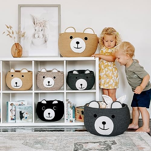 CherryNow Baby Basket for Gifts Empty, Cute Bear Design - Image 6