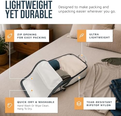 TRIPPED Travel Gear Large Compression Packing Cubes 7-Piece Set - Image 3