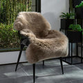 Genuine Real NZ Sheepskin Area Rug Fluffy Lambskin Fur Taupe 2 x 3.2ft by Unknown