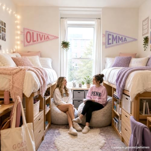 Personalized Dorm Name Pennant Custom Felt Wall Decor - Image 3