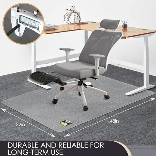 Kuyal Office Chair Mat for Carpet, Heavy Duty Computer Chair Mat - Image 4