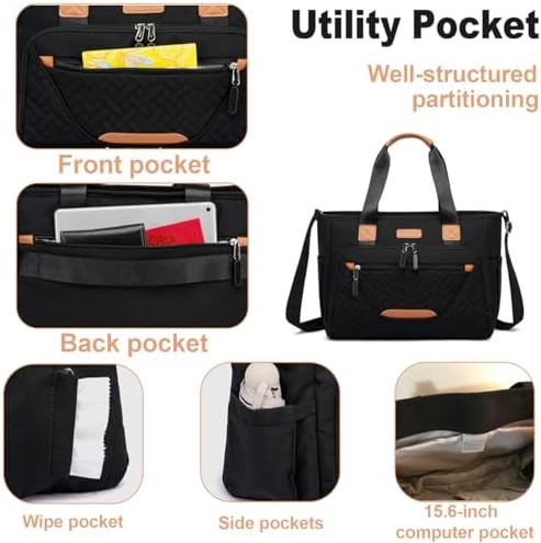 FHELAD Diaper Bag Tote for Women, Baby Diaper Bag 16L - Image 2