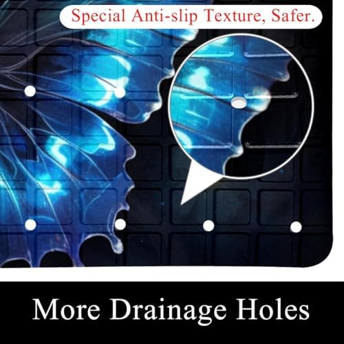 Bathtub Mat Non Slip 26.8x15.1 Inch, Machine Washable Shower Mats - Image 2
