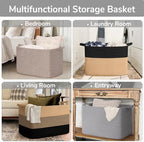 Goodpick 105L Extra Large Woven Rope Blanket Basket - Image 4