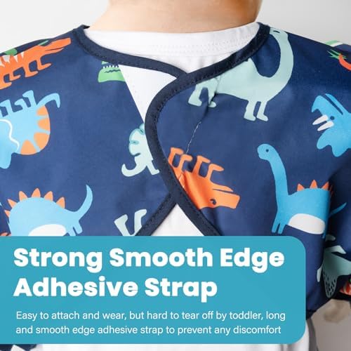 3 Pcs Long Sleeved Bib Set|Baby Waterproof Bibs - Image 4