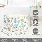 Clastyle Boho Dinosaur Laundry Basket Palm Tree Kids Clothes Book Storage - Image 6